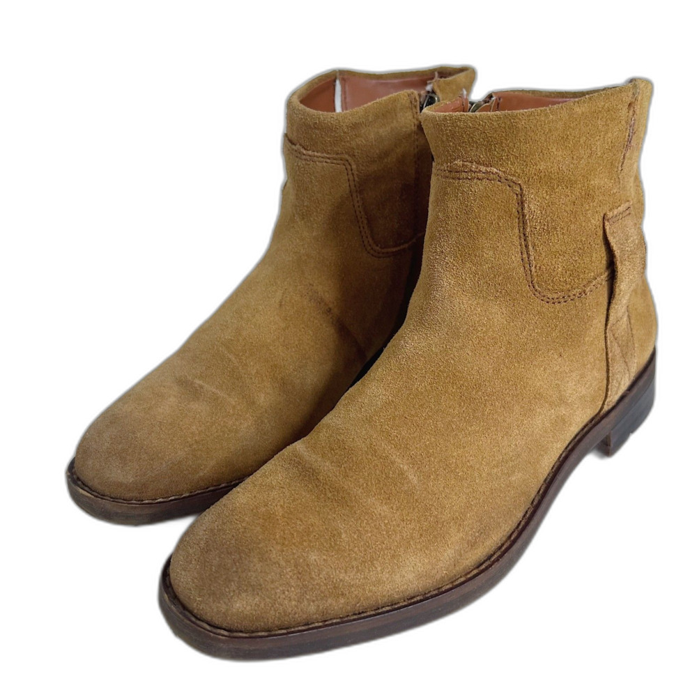 Franco Sarto Malina Tan Suede Ankle Boots Light Brown Booties Women's Size 7 - Picture 3 of 12